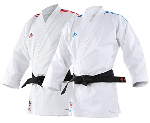 adidas Karate Anzug Adilight Weiß / Blau-170 von adidas