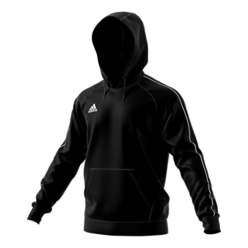 adidas Kinder Core 18 Hoodie, Schwarz (Black/White), 140 von adidas