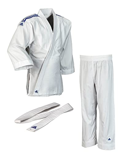 adidas Kinder Judo Anzug Evolution (inkl. Gürtel), Weiß (Brilliant white), 150/160, J250E von adidas