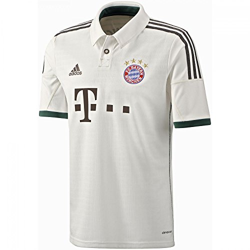 adidas Kinder Trainingsshirt FC Bayern München Trikot Away, Weiß / Braun, G73666, Gr. 176 von adidas