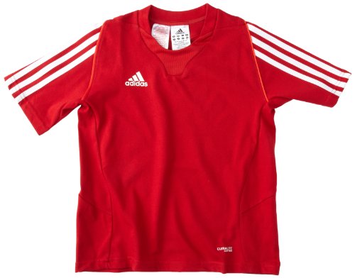 adidas Kinder Trainingsshirt T12 Team Short Sleeve T-Shirt, Rot/Weiß, 152 von adidas