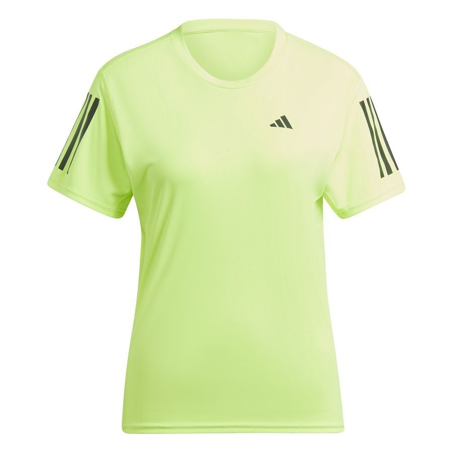 adidas Lauf T-Shirt Own The Run - Lucid Lemon/Schwarz Damen von adidas