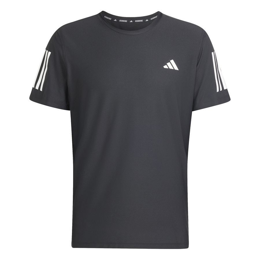 adidas Lauf T-Shirt Own The Run - Schwarz/Silber von adidas