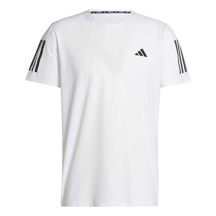 adidas Lauf T-Shirt Own The Run - Weiß/Silber von adidas
