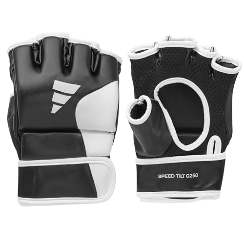 adidas MMA Handschuhe Speed Tilt G250, Boxhandschuhe Größe S, Sparring Training Gloves, schwarz/weiß von adidas