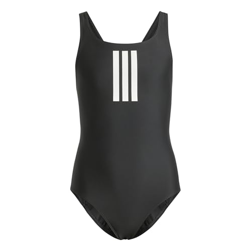 adidas Mädchen 3-Stripes Swimsuit Kids, Black/White, 4-5 Years adidas Mädchen 3-Stripes Swimsuit Kids, Black/White, 4-5 Years von adidas