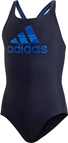 adidas Mädchen Back-to-School Badge of Sport 1 Piece Badeanzug, Legend Ink/Hi-Res Blue, 116 von adidas