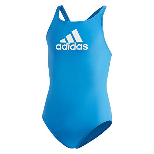 adidas Mädchen Badge of Sport Badeanzug, True Blue, 116 von adidas