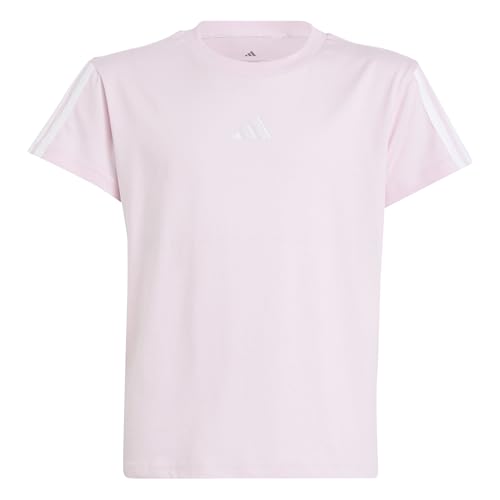 adidas Mädchen Essentials T-Shirt, Clear pink/White, 11-12 Years von adidas