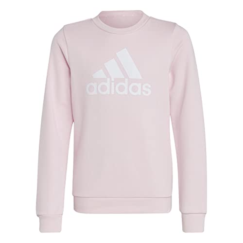 adidas Mädchen Sweatshirt (Long Sleeve) G Bl SWT, Clear Pink/White, IC6119, 128 von adidas