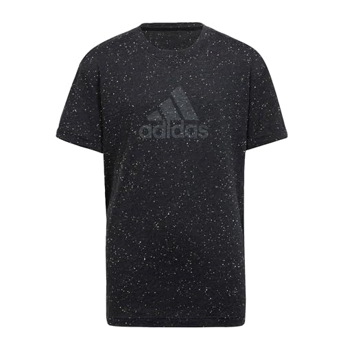 adidas Mädchen T-Shirt (Short Sleeve) G Fi Bl T, Black Melange/White, IC0111, 128 von adidas