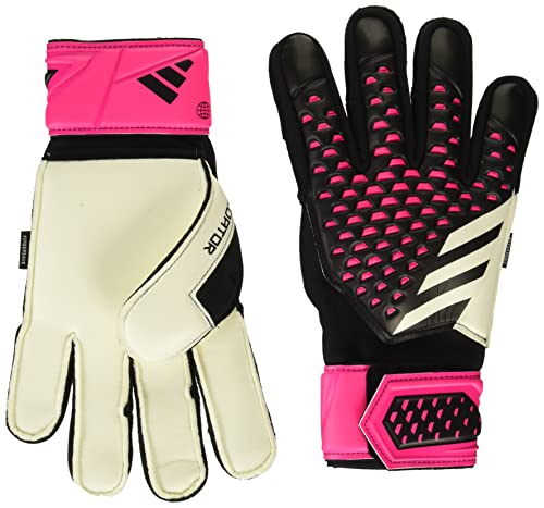 adidas Match Fingersave Predator Torwarthandschuhe, Unisex, für Erwachsene, Schwarz/Weiß/Team Shock Pink, 11 von adidas