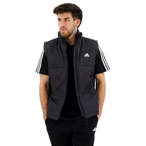 adidas Men's 3-Stripes Insulated Vest Gefüllte Weste, Black, XL von adidas