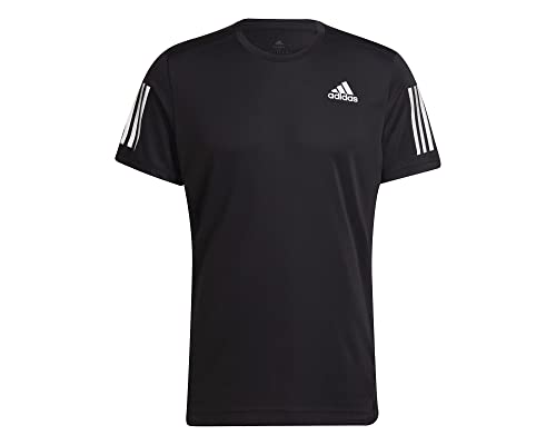Adidas Men's OWN The Run Tee T-Shirt, Black/Reflective Silver, XL von adidas