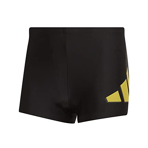 adidas Mens Boxer Swimwear 3 Bars Bx, Black/Impact Yellow, HC8577, 5 von adidas