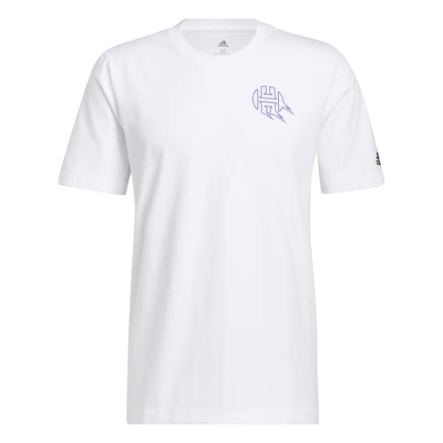 adidas Mens Graphic Tee (Short Sleeve) Avatar James Harden Graphic T-Shirt, White, HI5545, XL EU von adidas