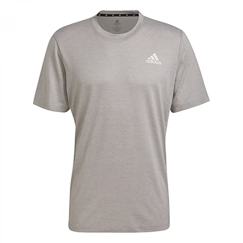 adidas Mens T-Shirt (Short Sleeve) M Pr Ht T, Medium Grey Heather/White, GR0507, 2XL von adidas