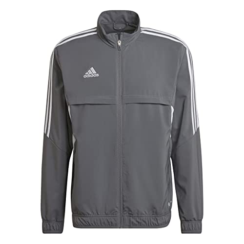 Adidas Mens Tracksuit Jacket Con22 Pre Jkt, Team Grey Four, HD2272, L von adidas