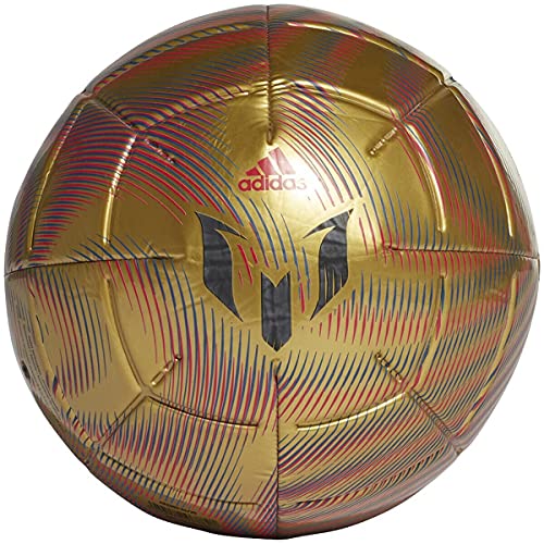 adidas Messi Club Soccer Ball (Gold Metallic / Scarlet / Royal Blue / Black, Size 5) von adidas