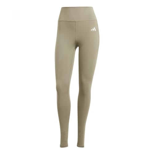 adidas Damen Optime Essentials Stash Pocket Full Length Leggings, silver pebble, XXL von adidas