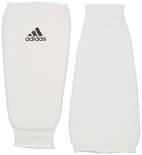 adidas Schienbeinschoner Kickboxen Shin Pad Schienbeinschutz, Weiß, L von adidas