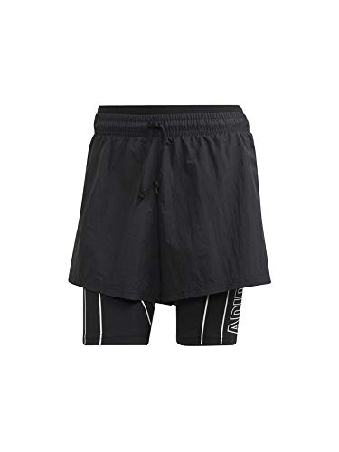 adidas Damen W Det 2I1 Shrt Kurze Hose, Schwarz, XXS von adidas