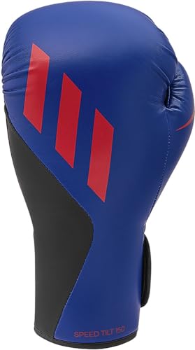 adidas Speed TILT 150 – mit Neuer Neigungstechnologie – für Männer, Frauen, Unisex – für Boxen, Boxsack, Kickboxen, MMA und Training – Blau/Rot - 16 oz von adidas