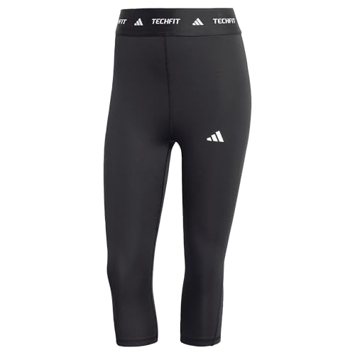 adidas Damen TECHFIT Capri Leggings, BLACK, M von adidas