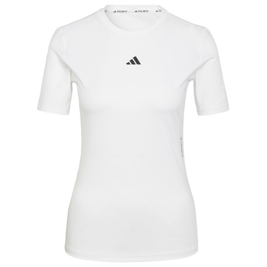 adidas Training T-Shirt Techfit - Weiß/Schwarz Damen von adidas
