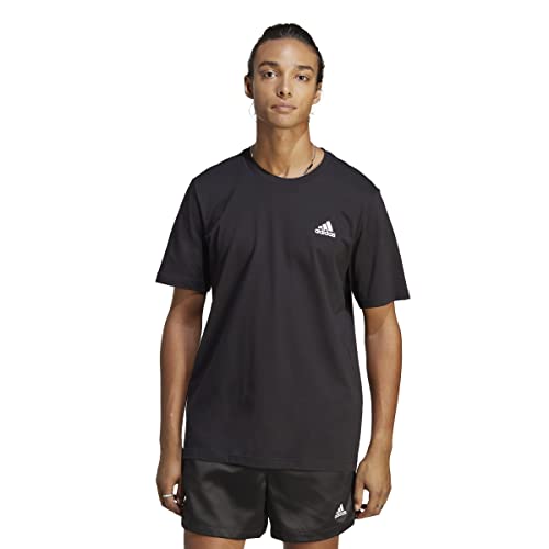 adidas Herren Essentials Single Langarm T-Shirt, Black, XL von adidas