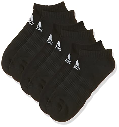 adidas Unisex 3 Paar Cush Low No Show Socken, Black/Black/Black, 40-42 EU von adidas