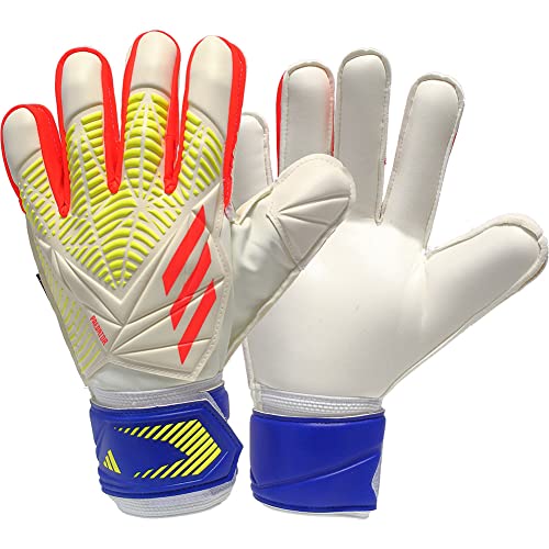 adidas Unisex-Adult Goalkeeper Gloves Pred Gl MTC Fs, White/Solred/Brcyan, HF9738, 8- EU von adidas