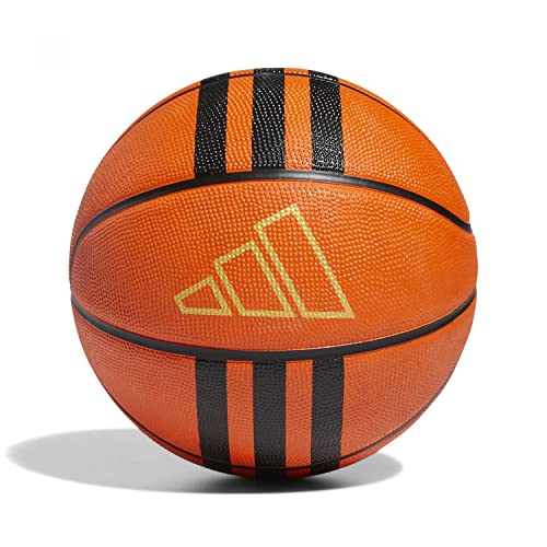 adidas Unisex Ball (Vulcanised) 3-Stripes Rubber X3 Basketball, Bbanat/Black/Goldmt, HM4970, Size 7 von adidas