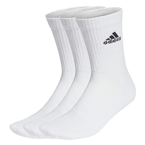 adidas Unisex Cushioned Sportswear 3 Pairs Crew Socken, White/Black, XXL von adidas