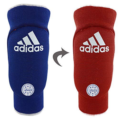 adidas Unisex – Erwachsene Elbow Guard Padded Reversible Ellenbogenschützer, rot/blau, S von adidas