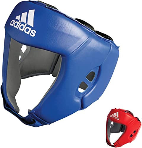 adidas Unisex – Erwachsene IBA Boxing Head Guard Kopfschutz, Blau, L von adidas