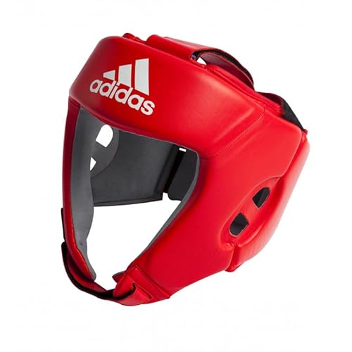 adidas Unisex – Erwachsene IBA Boxing Head Guard Kopfschutz, Rot, L von adidas