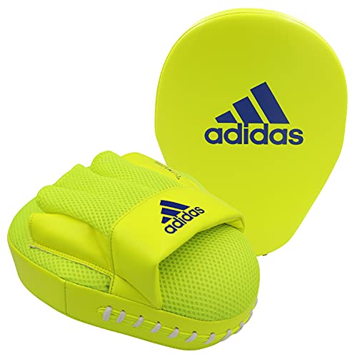 adidas Unisex – Erwachsene Speed Coach Mitts Pratzen, gelb/blau, Einheitsgröße von adidas
