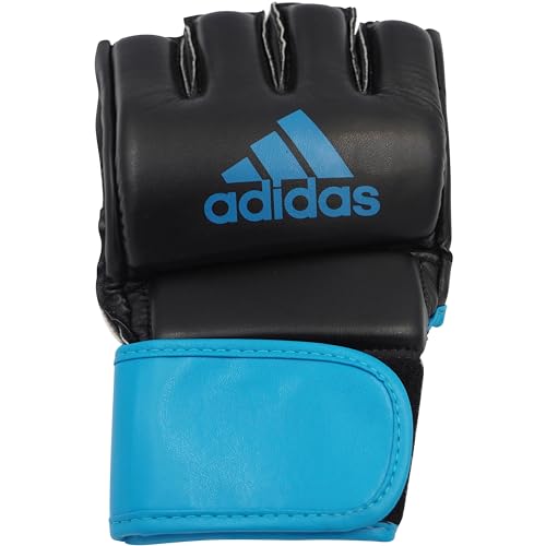 adidas Unisex – Erwachsene Training Glove Grappling Kampfhandschuhe, Schwarz/Blau, S von adidas