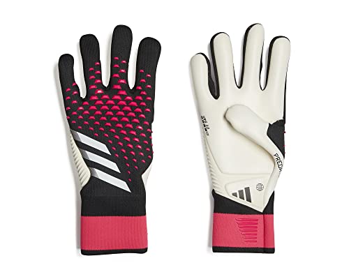 adidas Unisex Goalkeeper Gloves (W/O Fingersave) Predator Pro Goalkeeper Gloves, Black/White/Team Shock Pink, HN3345, 10 von adidas
