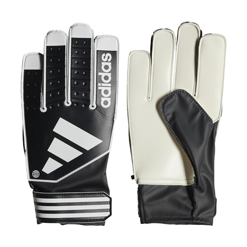 adidas Unisex Goalkeeper Gloves (W/O Fingersave) Tiro Club Goalkeeper Gloves, Black/White/Black, HN5610, 8 von adidas