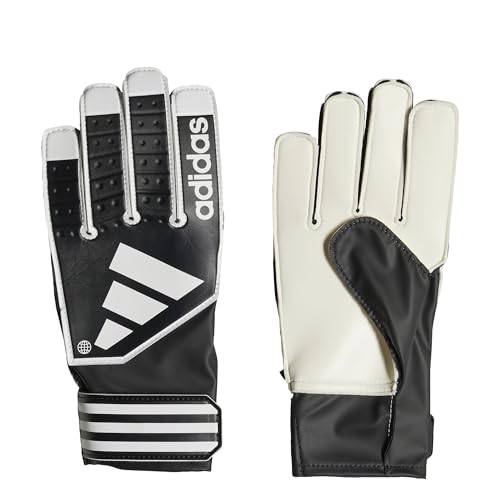 adidas Unisex Goalkeeper Gloves (W/O Fingerspitz) Tiro Gl CLB J, Black/White/Black, HN5608, Size 4 von adidas