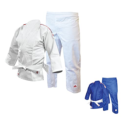 adidas Unisex-Judoanzug Gb Stripes 160 cm weiß von adidas