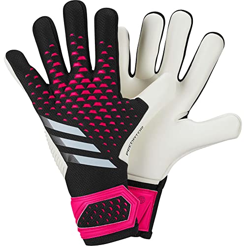 adidas Unisex Kids Goalkeeper Gloves (W/O Fingersave) Predator Pro Goalkeeper Gloves, Black/White/Team Shock Pink, HN5579, 4 von adidas