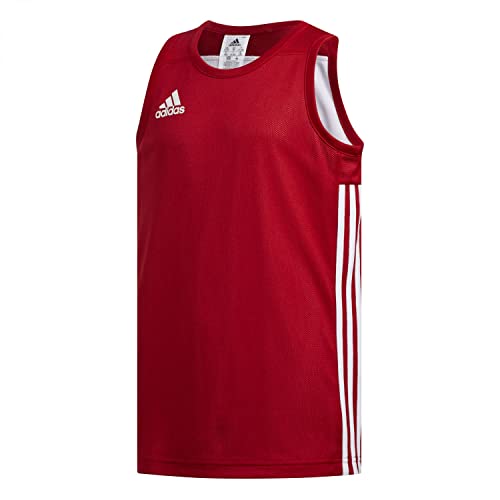 Adidas Unisex Kinder 3G SPEE REV JRS Basketball-Ärmelloses Hemd, Powerred/White 7-8A P von adidas