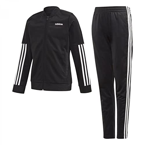 Adidas Unisex Kinder BACK2BAS Trainingsanzug, Oben: Schwarz/Weiß Unten: Schwarz, 10 Jahre von adidas