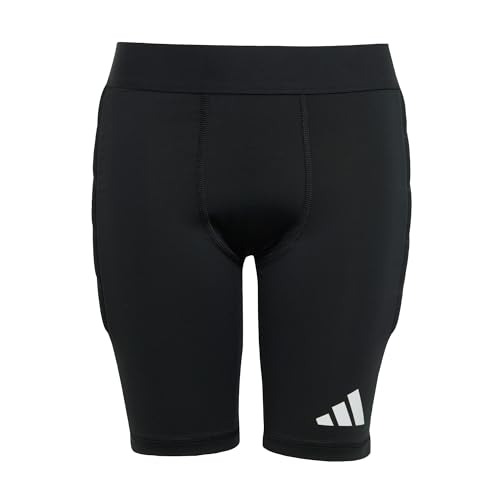 adidas Unisex Kinder SQUADRA25 Padded Goalkeeper Short Tight Kids, Black/White, 5-6 Years von adidas