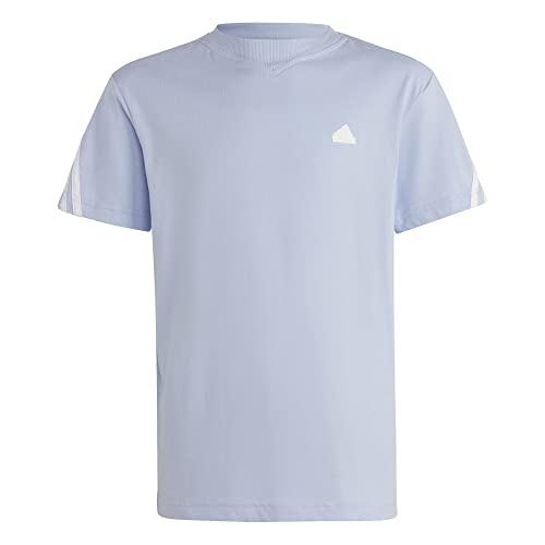 adidas Unisex Kinder T-Shirt (Short Sleeve) U Fi 3S T, Blue Dawn/White, HR6312, 128 von adidas