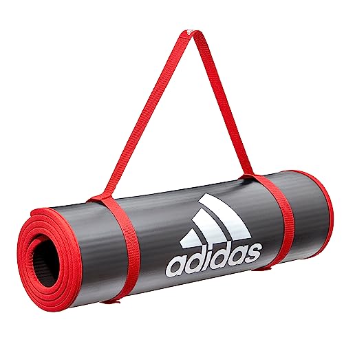 adidas Unisex Trainingsmatte, Rot,Einheitsgröße EU von adidas