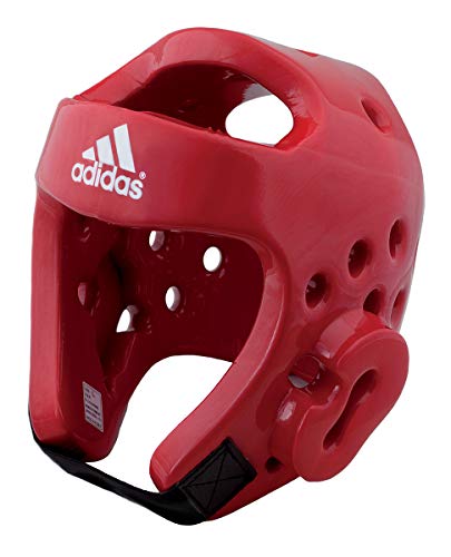 adidas WT Taekwondo Martial Arts Dipped Foam Head Guard Protector Kopfschutz, rot, M von adidas